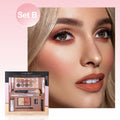 Professional Makeup Kit 11 Pieces Shadow Contour Blusher Set Waterproof Highly Pigmented Smudge Proof Face Cosmetics Collection