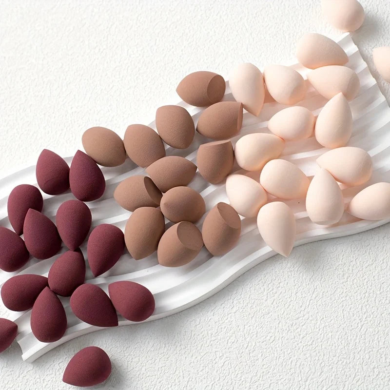 60 Mini Makeup Sponges, Foundation Blending Sponges, Multi-color Sponges for Flawless Application of Liquid and Powder Products